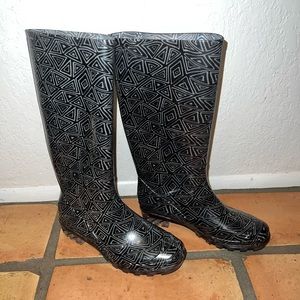 Toms Cabrilla Geometric Print Rubber Rain Boots